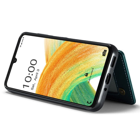 For Samsung Galaxy A33 5G Phone Case CASEME C22 Leather Back Cover with RFID Blocking Card Slots