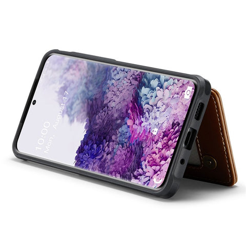 For Samsung Galaxy S20 Plus 4G / 5G Phone Case CASEME C22 Leather Back Cover with RFID Blocking Card Slots