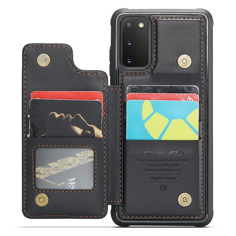 For Samsung Galaxy S20 FE / FE 5G / S20 Lite / S20 FE 2022 Phone Case CASEME C22 Leather Back Cover with RFID Blocking Card Slots