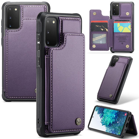 For Samsung Galaxy S20 FE / FE 5G / S20 Lite / S20 FE 2022 Phone Case CASEME C22 Leather Back Cover with RFID Blocking Card Slots