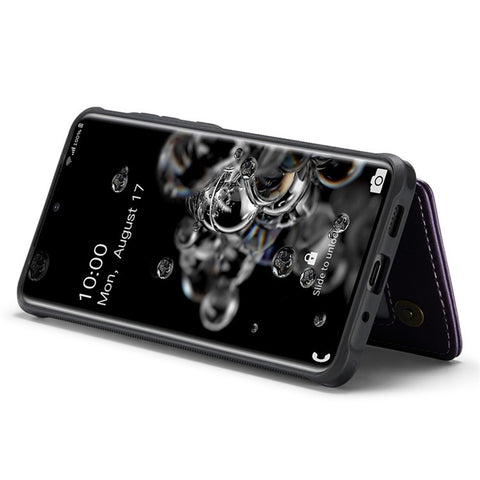 For Samsung Galaxy S20 Ultra Phone Case CASEME C22 Leather Back Cover with RFID Blocking Card Slots