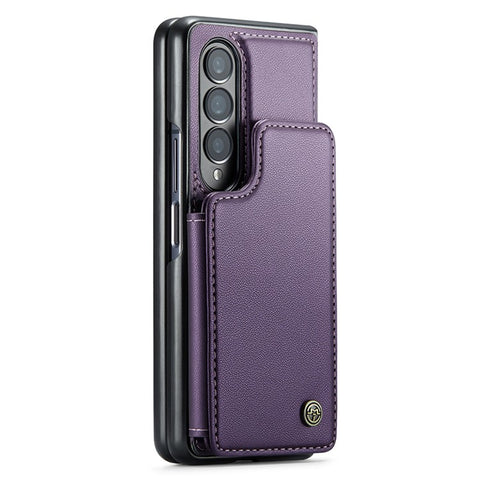 For Samsung Galaxy Z Fold3 5G Phone Case CASEME C22 Leather Back Cover with RFID Blocking Card Slots