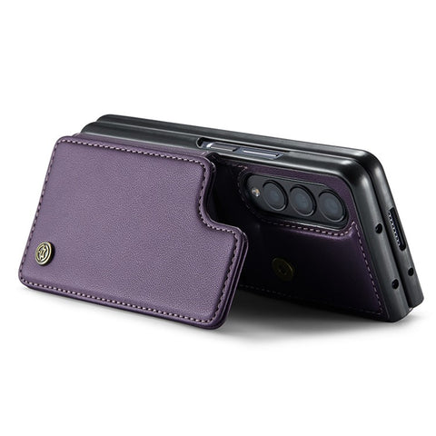 For Samsung Galaxy Z Fold3 5G Phone Case CASEME C22 Leather Back Cover with RFID Blocking Card Slots