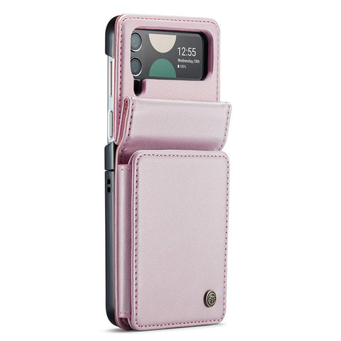 For Samsung Galaxy Z Flip3 5G Phone Case CASEME C22 Leather Back Cover with RFID Blocking Card Slots