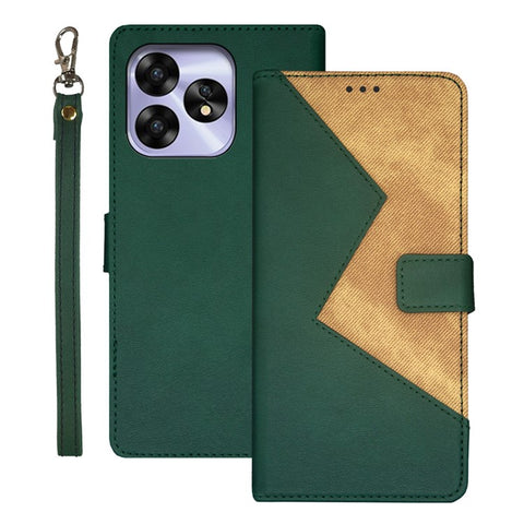IDEWEI For Umidigi A15 Case Card Holder PU Leather Stand Phone Cover