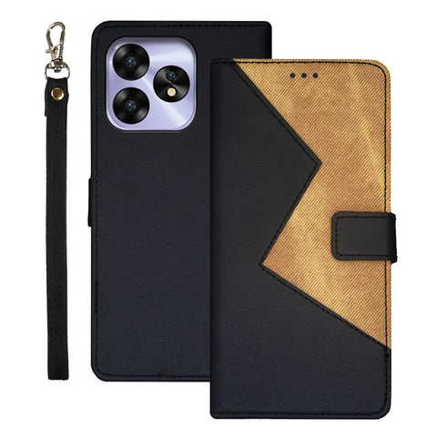 IDEWEI For Umidigi A15 Case Card Holder PU Leather Stand Phone Cover