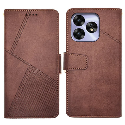 IDEWEI For Umidigi A15 Case Anti-fall Calf Texture Stand Phone Protective Cover
