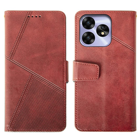 IDEWEI For Umidigi A15 Case Anti-fall Calf Texture Stand Phone Protective Cover