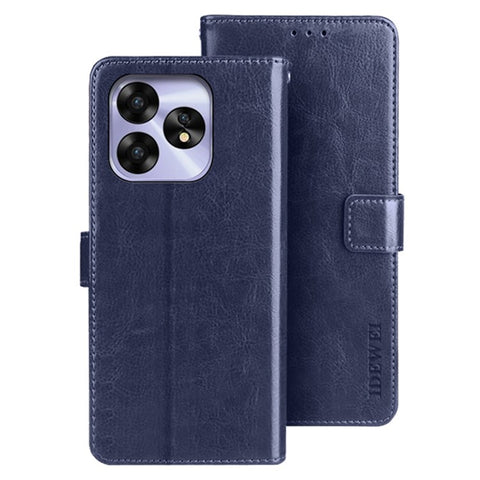 IDEWEI For Umidigi A15 Case Crazy Horse Texture Phone Cover with Wallet Stand