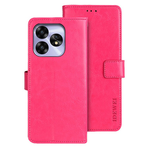 IDEWEI For Umidigi A15 Case Crazy Horse Texture Phone Cover with Wallet Stand