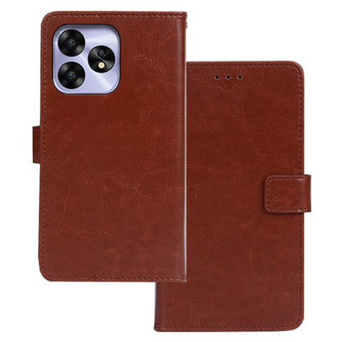 IDEWEI For Umidigi A15 Case Anti-fall PU Leather Smart Phone Cover with Stable Stand