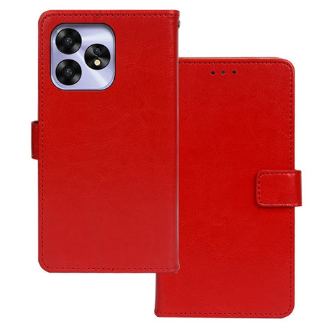 IDEWEI For Umidigi A15 Case Anti-fall PU Leather Smart Phone Cover with Stable Stand