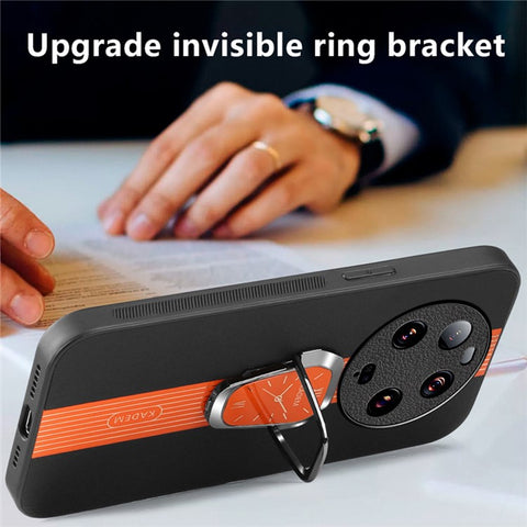 KADEM For Xiaomi 13 Ultra Case Phone Protector PU Leather Coated TPU+Acrylic Cover