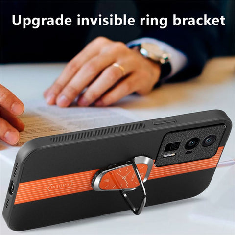 KADEM For Xiaomi Redmi K60 5G / K60 Pro 5G / K60 Champion Edition / Poco F5 Pro 5G Case  PU Leather+TPU+Acrylic Phone Shell Cover