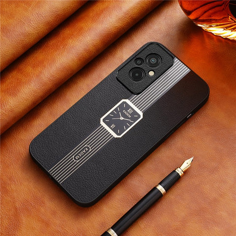 KADEM For Xiaomi Redmi 11 Prime 4G Case Leather+TPU+Acrylic Electroplated Phone Cover