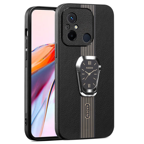 KADEM For Xiaomi Redmi 12C 4G Case Slim-Fit PU Leather+TPU+Acrylic Cell Phone Protector