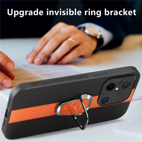 KADEM For Xiaomi Redmi 12C 4G Case Slim-Fit PU Leather+TPU+Acrylic Cell Phone Protector