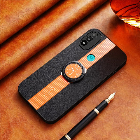 KADEM For Motorola Moto E20 / E30 / E40 Case Ring Kickstand Electroplating Anti-fall Phone Cover