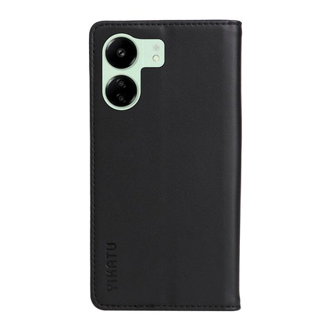 YIKATU YK-001 For Xiaomi Redmi 13C 4G / 13C 5G / 13R 5G / Poco M6 5G / Poco C65 4G Case Anti-Scratch Leather Flip Stand Phone Cover