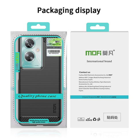 MOFI JK TPU Series-1 For Oppo A79 5G / A2 5G TPU Phone Case Carbon Fiber Texture Cover