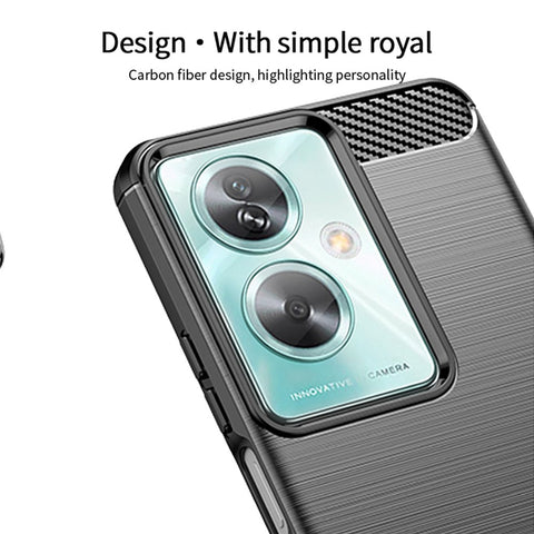 MOFI JK TPU Series-1 For Oppo A79 5G / A2 5G TPU Phone Case Carbon Fiber Texture Cover