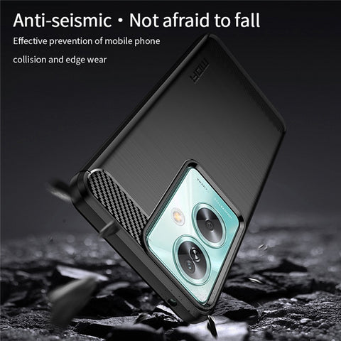 MOFI JK TPU Series-1 For Oppo A79 5G / A2 5G TPU Phone Case Carbon Fiber Texture Cover