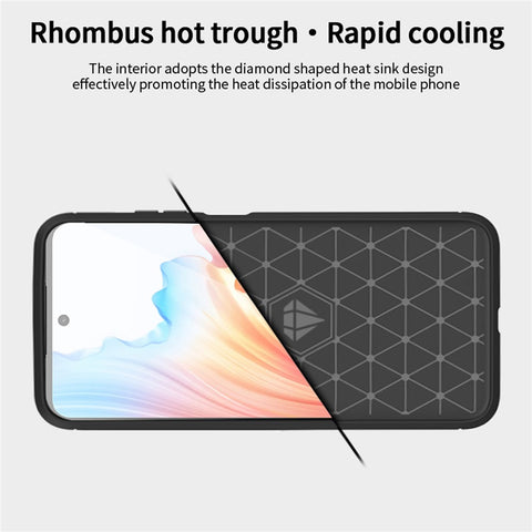 MOFI JK TPU Series-1 For Oppo A79 5G / A2 5G TPU Phone Case Carbon Fiber Texture Cover