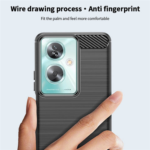 MOFI JK TPU Series-1 For Oppo A79 5G / A2 5G TPU Phone Case Carbon Fiber Texture Cover