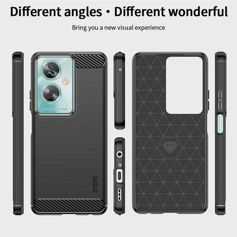 MOFI JK TPU Series-1 For Oppo A79 5G / A2 5G TPU Phone Case Carbon Fiber Texture Cover