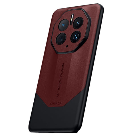 SULADA For Huawei Mate 50 Pro 4G Case Anti-scratch PC Coated with PU Leather Phone Back Shell