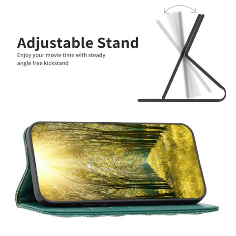 BINFEN COLOR BF16 For Oppo A79 5G / A2 5G Case TPU + PU Leather Rhombus Cell Phone Cover