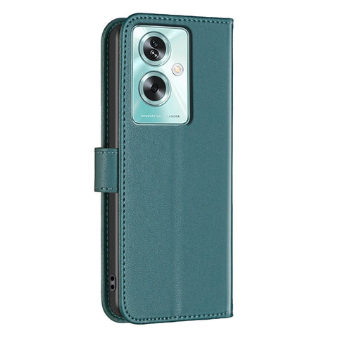 BINFEN COLOR BF17 For Oppo A79 5G / A2 5G Shockproof PU Leather Phone Case Stand Mobile Phone Cover