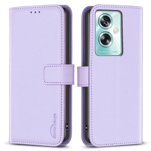 BINFEN COLOR BF17 For Oppo A79 5G / A2 5G Shockproof PU Leather Phone Case Stand Mobile Phone Cover