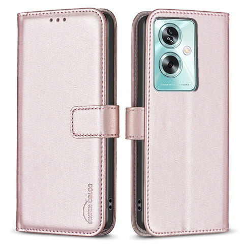 BINFEN COLOR BF17 For Oppo A79 5G / A2 5G Shockproof PU Leather Phone Case Stand Mobile Phone Cover