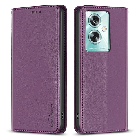 BINFEN COLOR BF18 For Oppo A79 5G / A2 5G Case Flip PU Leather Folio Cell Phone Cover with Card Slots