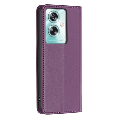 BINFEN COLOR BF18 For Oppo A79 5G / A2 5G Case Flip PU Leather Folio Cell Phone Cover with Card Slots
