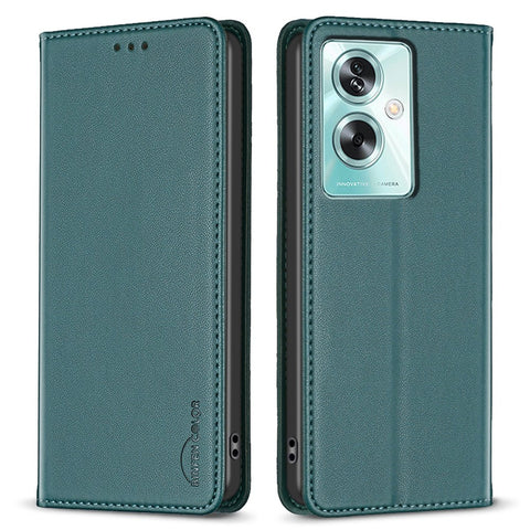 BINFEN COLOR BF18 For Oppo A79 5G / A2 5G Case Flip PU Leather Folio Cell Phone Cover with Card Slots