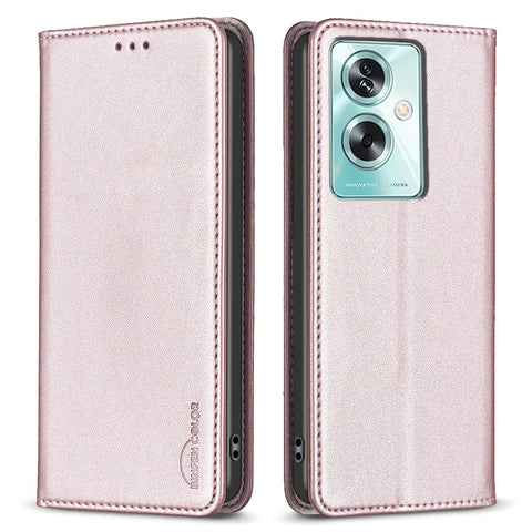 BINFEN COLOR BF18 For Oppo A79 5G / A2 5G Case Flip PU Leather Folio Cell Phone Cover with Card Slots