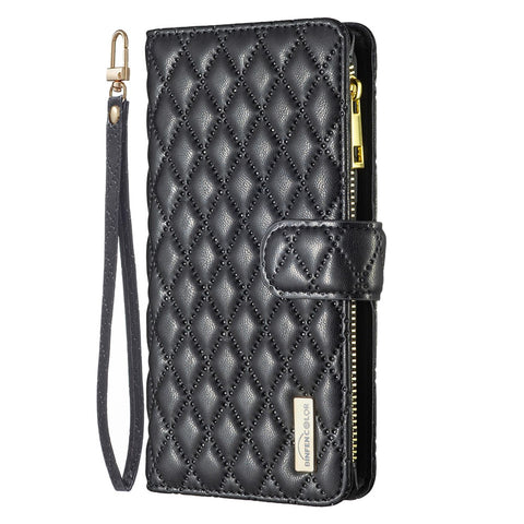 BINFEN COLOR BF Style-15 For Oppo A79 5G / A2 5G Leather Case Zipper Card Holder Wallet Phone Cover