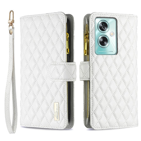 BINFEN COLOR BF Style-15 For Oppo A79 5G / A2 5G Leather Case Zipper Card Holder Wallet Phone Cover