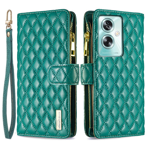 BINFEN COLOR BF Style-15 For Oppo A79 5G / A2 5G Leather Case Zipper Card Holder Wallet Phone Cover