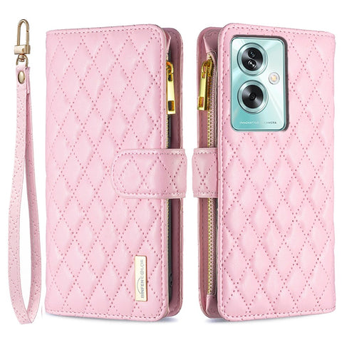 BINFEN COLOR BF Style-15 For Oppo A79 5G / A2 5G Leather Case Zipper Card Holder Wallet Phone Cover