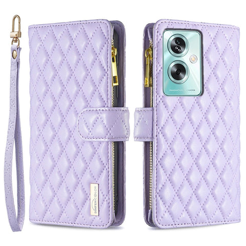 BINFEN COLOR BF Style-15 For Oppo A79 5G / A2 5G Leather Case Zipper Card Holder Wallet Phone Cover