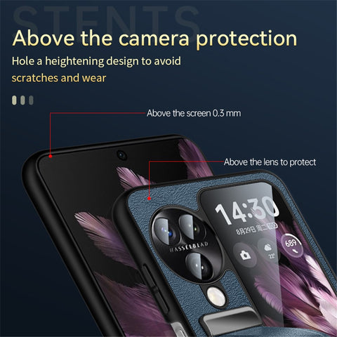 SULADA Fashion Series for Oppo Find N3 Flip 5G Phone Case Retractable Hand Strap Kickstand Cover