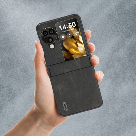 ABEEL For Oppo Find N3 Flip 5G Hinge Protection Case Vintage Phone Back Cover