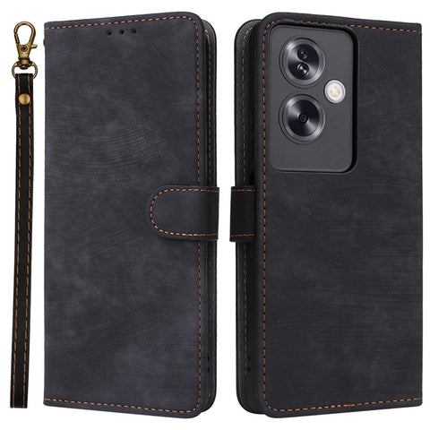 For Oppo A79 5G / A2 5G / OnePlus Nord N30 SE 5G Cell Phone Case with Strap RFID Blocking PU Leather Flip Cover
