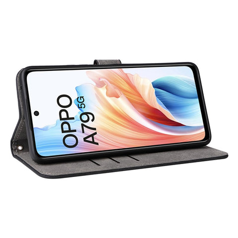 For Oppo A79 5G / A2 5G / OnePlus Nord N30 SE 5G Cell Phone Case with Strap RFID Blocking PU Leather Flip Cover