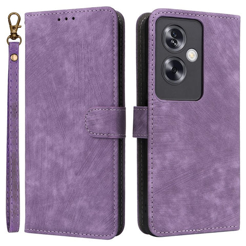 For Oppo A79 5G / A2 5G / OnePlus Nord N30 SE 5G Cell Phone Case with Strap RFID Blocking PU Leather Flip Cover