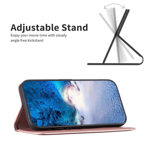 BINFEN COLOR BF17 For Motorola Moto G Power (2024) Case Anti-Drop Wallet Phone Case PU Leather Flip Cover