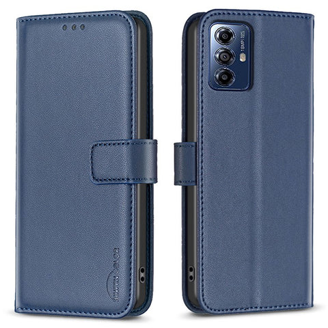 BINFEN COLOR BF17 For Motorola Moto G Play (2024) 4G Case PU Leather Flip Phone Cover with Wallet